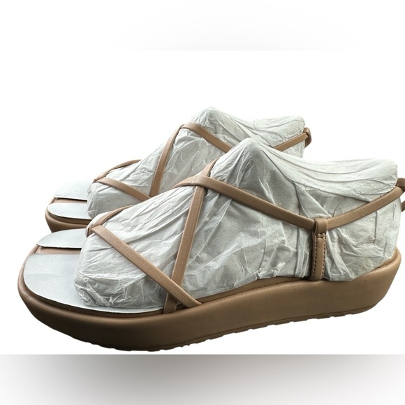 INC International Concepts Shoes - INC International Concepts Tan Sandals with Crisscross Straps